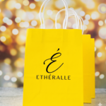 Signature Luxury Paper Gift Bags - Custom Print - 8x4x10 Inches