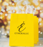 Signature Luxury Paper Gift Bags - Custom Print - 8x4x10 Inches